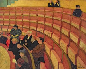 De bovenste cirkel in het Théâtre du Châtelet, 1895